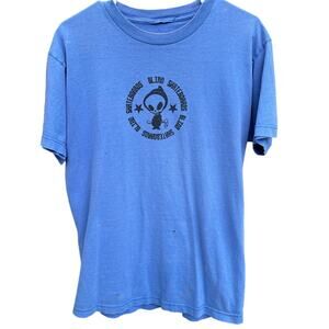 Vintage Blind Skateboards grim reaper Punk skater Blue T-Shirt Size Medium